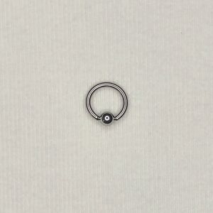 10 Gauge 7/16" Implant Grade Captive Bead Ring